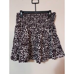 The Drop Smocked Waist Floral Print Mini Skirt Size Small nwt